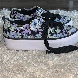 FLASH SALE Floral platform keds
